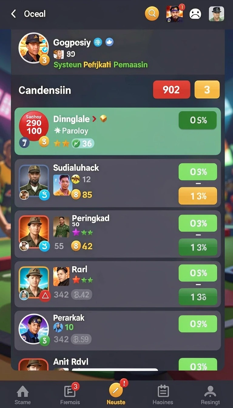 Tampilan utama aplikasi myslot188 App APK Terbaru yang intuitif dan efisien.